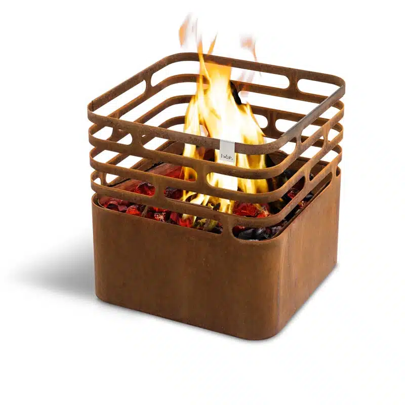 Höfats CUBE Feuerkorb rostig