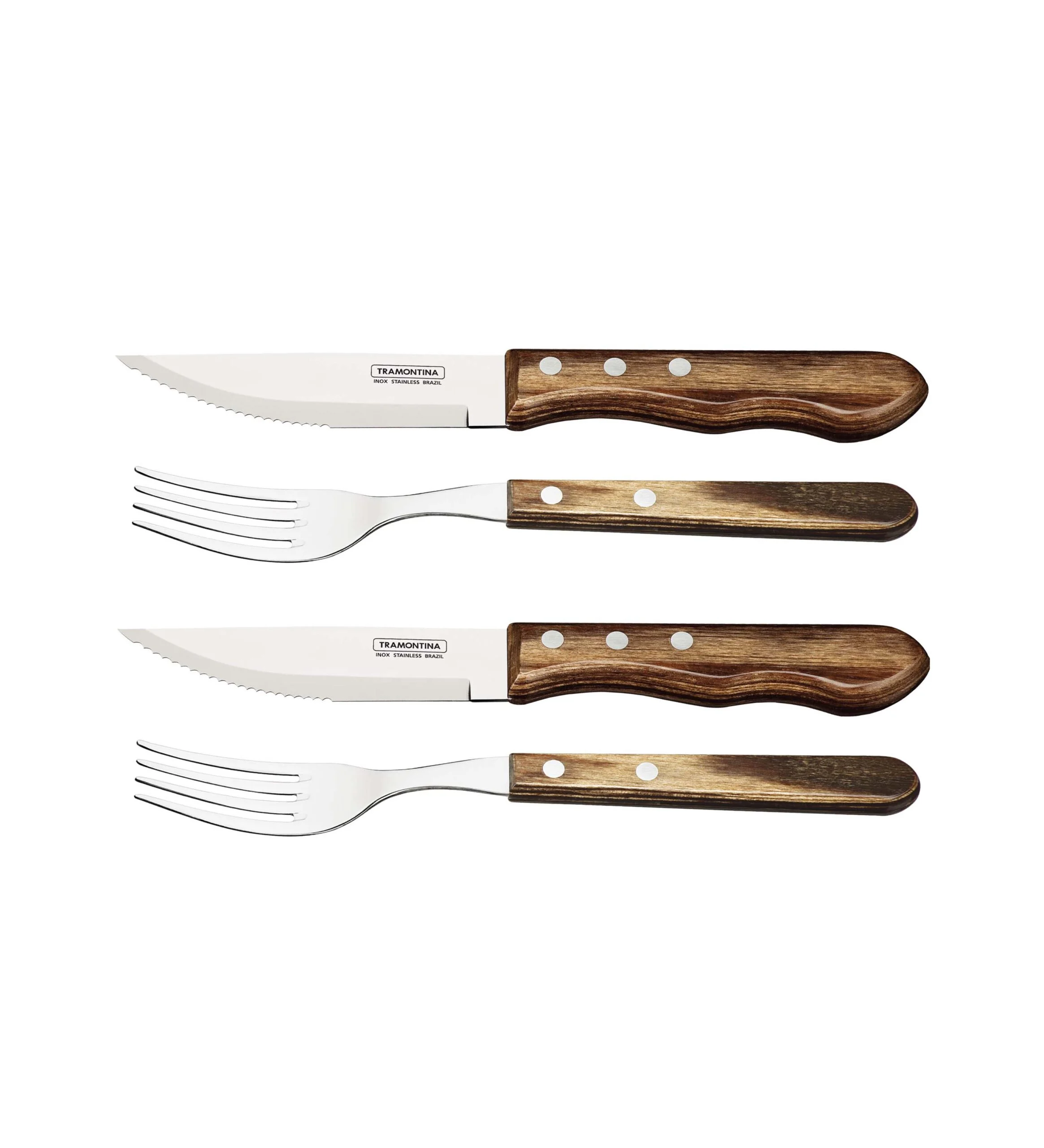 Tramontina JUMBO Steakbesteck-Set, 4-teilig