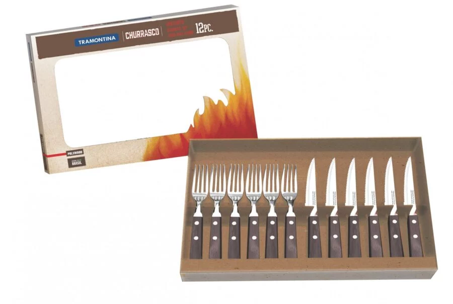 Tramontina Steak-/Pizzabesteck-Set, Spanish Style, 12-teilig
