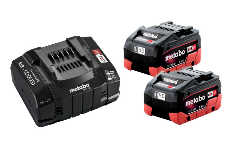 Metabo BASIC SET 2 X LIHD 5.5 AH SE Akku-Set