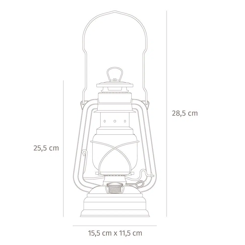 Feuerhand Sturmlaterne Baby Special 276 Zink plated – Bild 3