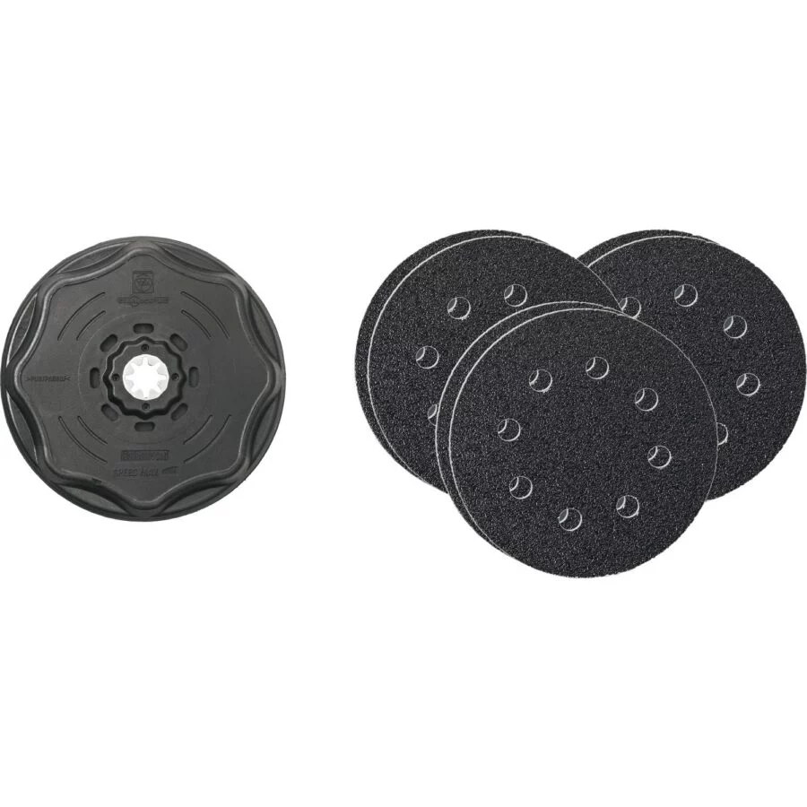 Fein Schleifteller-Set ø 115 mm gelocht Starlock Plus 6 Schleifblätter