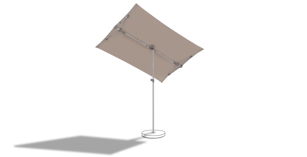 Suncomfort Balkon-Sonnenschirm Flex-Roof 195 × 140 cm in Light Taupe