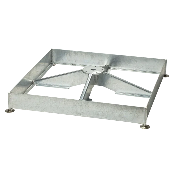 Glatz Sockel M4 180kg (für 12 Platten 40x40x4cm) Stahl verzinkt