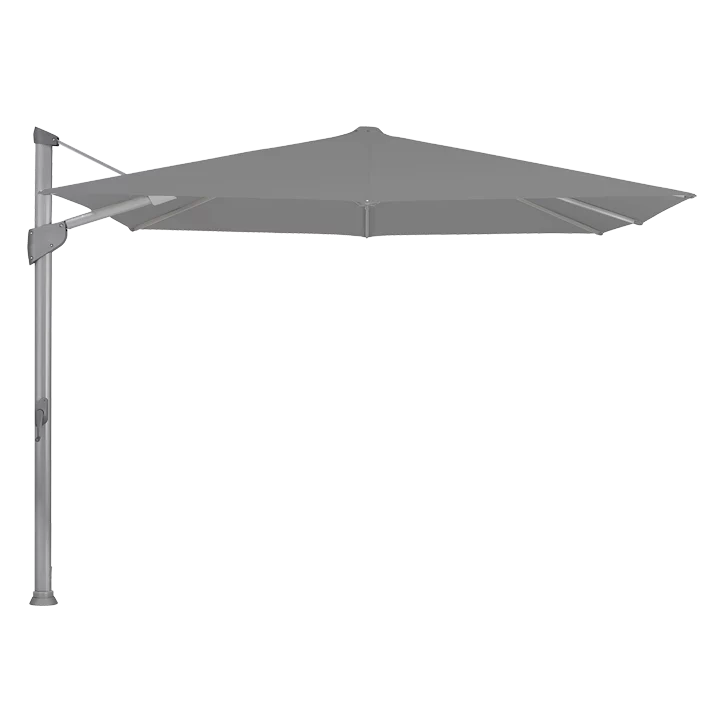 Glatz Ampelschirm Fortano 300x300cm inkl. Drehfuß Farbe 420 Smoke – Bild 4