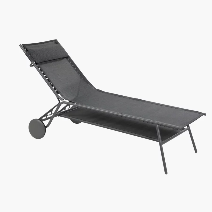 Lafuma Roll-Liege Miami hoch Batyline® Duo Obsidian titane