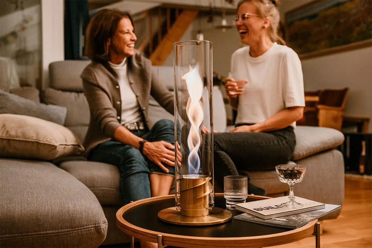 Höfats SPIN 1200 Tischfeuer gold – Bild 4