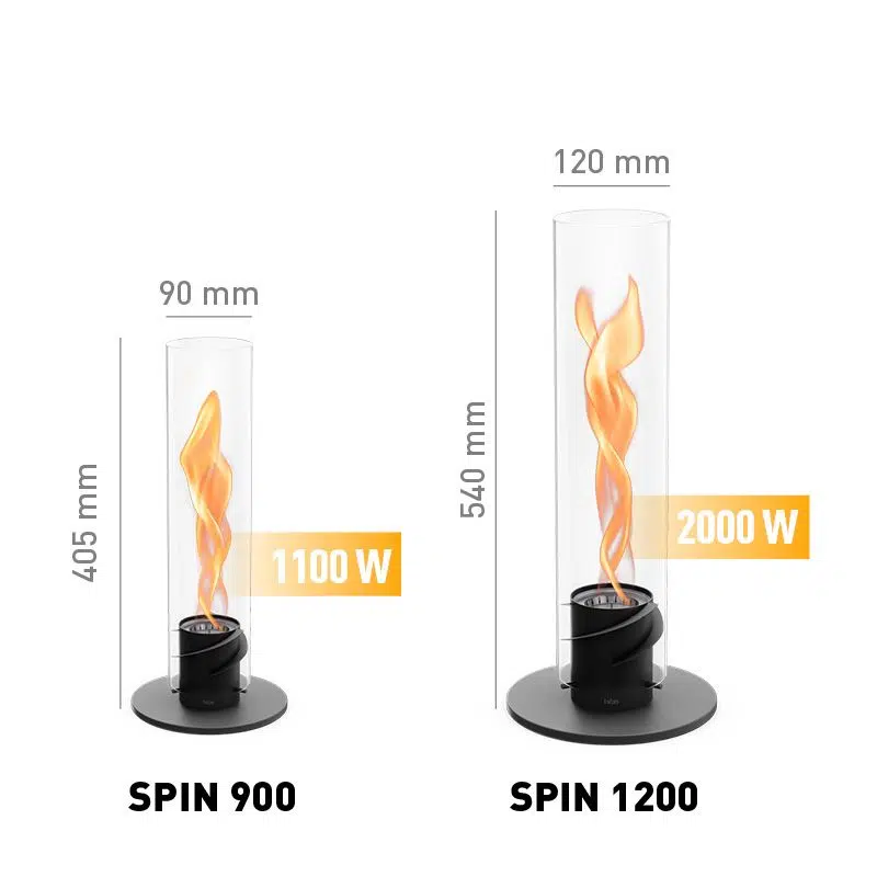 Höfats SPIN 1200 Tischfeuer schwarz – Bild 3