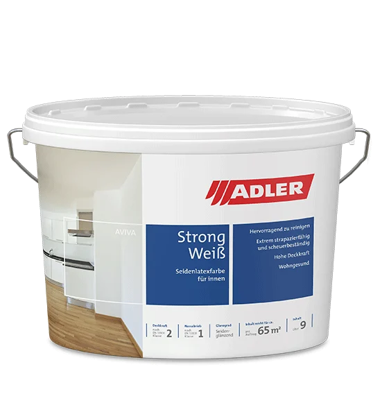Adler Aviva Strong-weiß Latexfarbe Wandfarbe 3 l