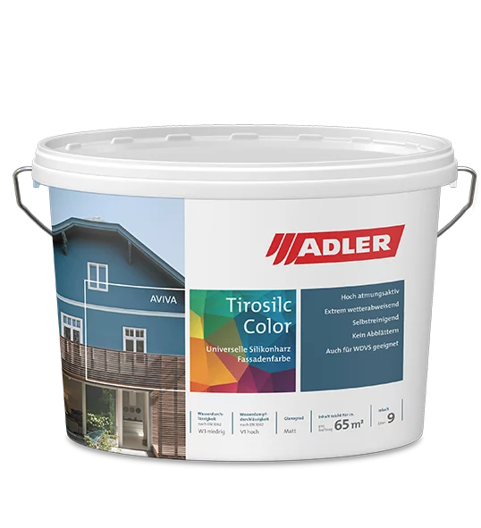 Adler Aviva Tirosilc-Color Fassadenfarbe Weiss 1 l