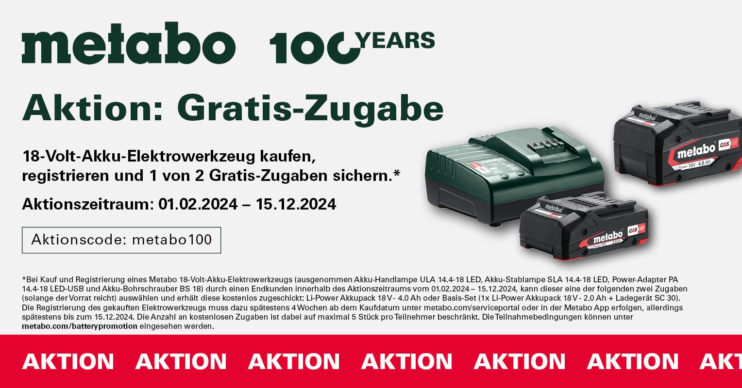 Metabo Aktion