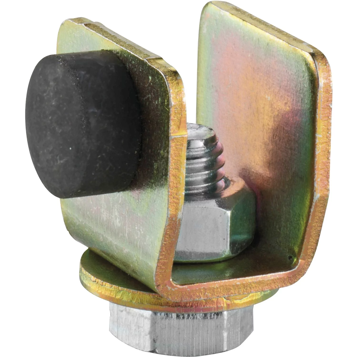 Schienenstopper HELM 100 P Stahl verzinkt gelb