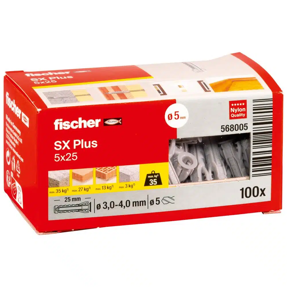 fischer Spreizdübel SX Plus 5 x 25 – Bild 3