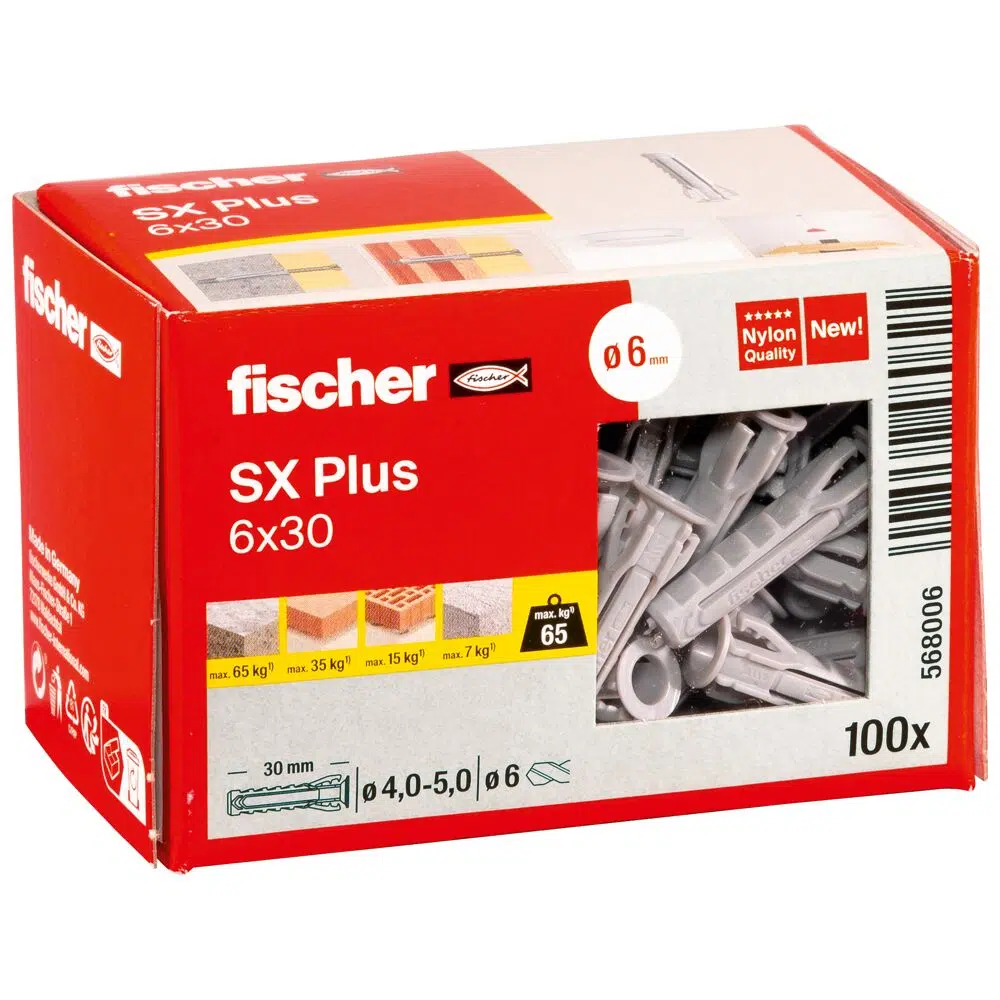 fischer Spreizdübel SX Plus 6 x 30 – Bild 3