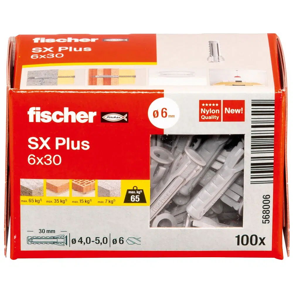 fischer Spreizdübel SX Plus 6 x 30 – Bild 2