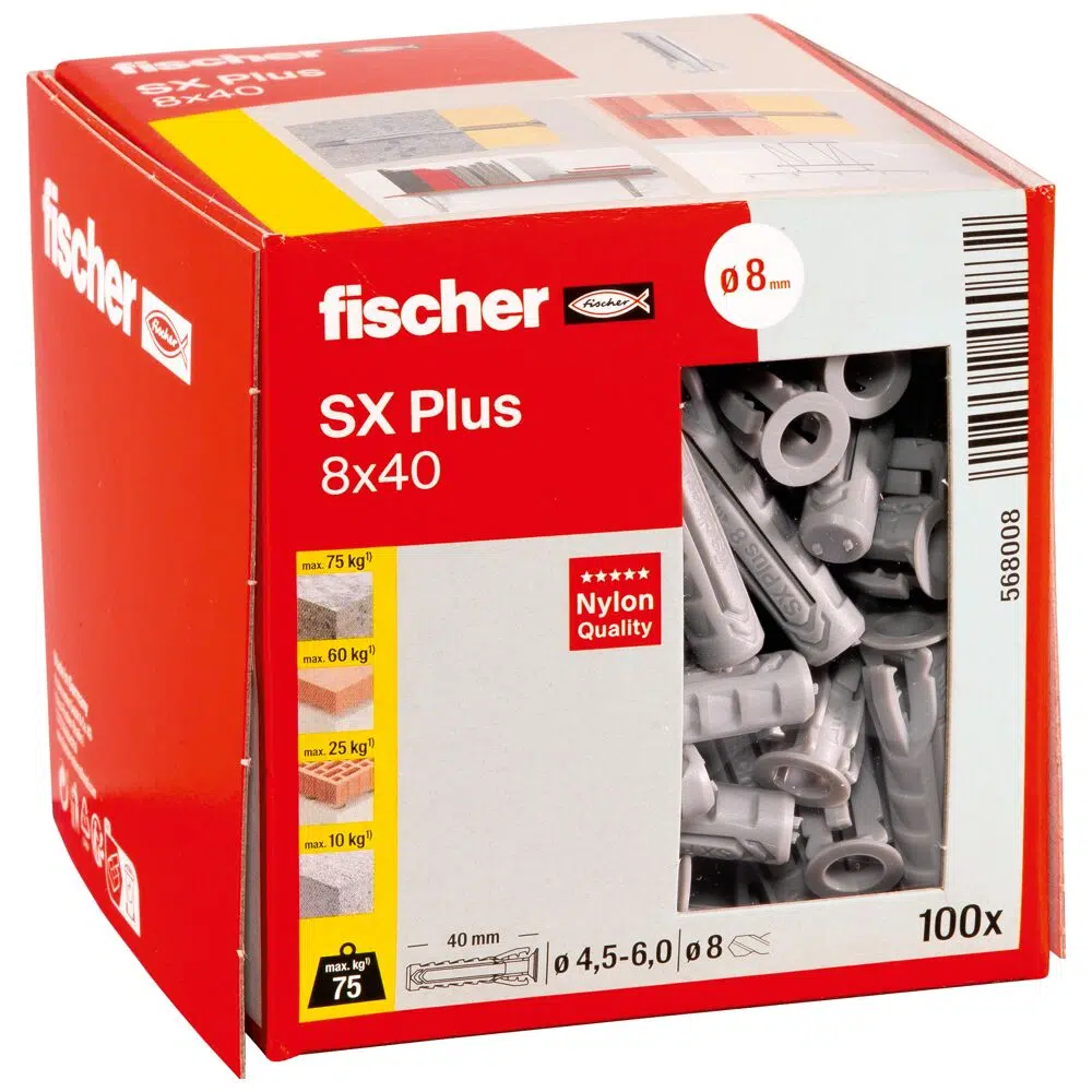 fischer Spreizdübel SX Plus 8 x 40 – Bild 3