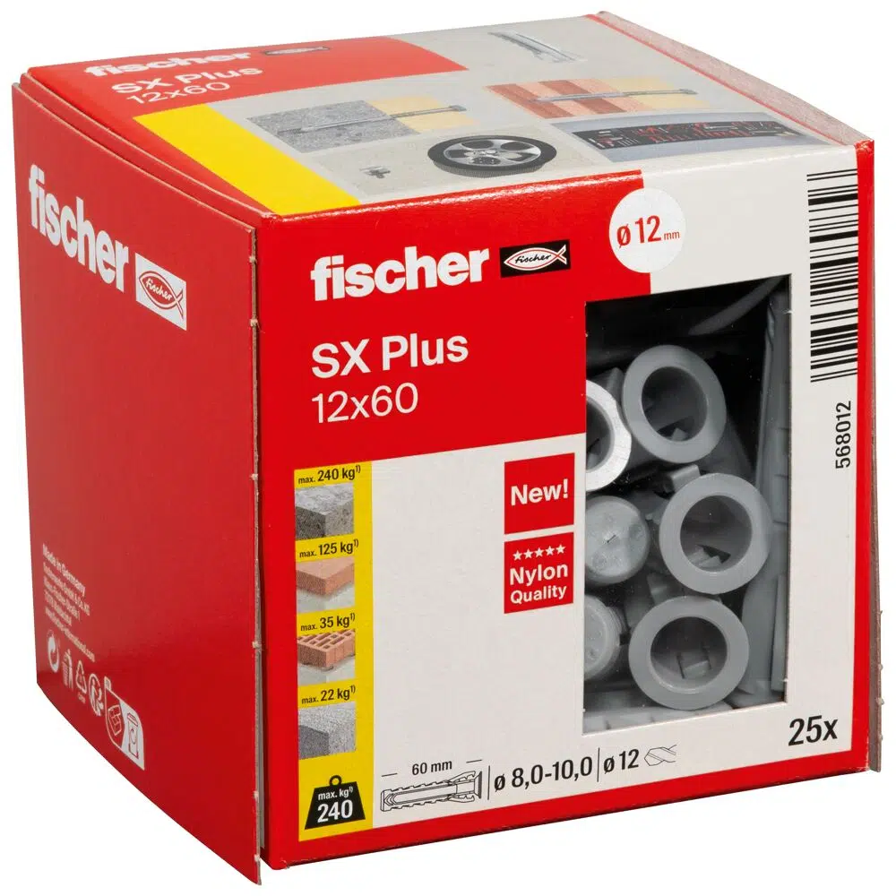 fischer Spreizdübel SX Plus 12 x 60 – Bild 3