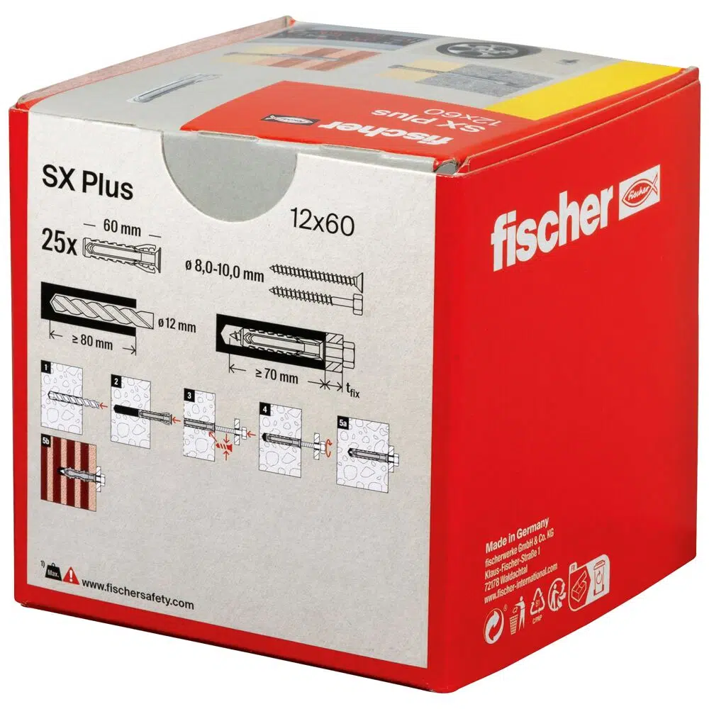 fischer Spreizdübel SX Plus 12 x 60 – Bild 4