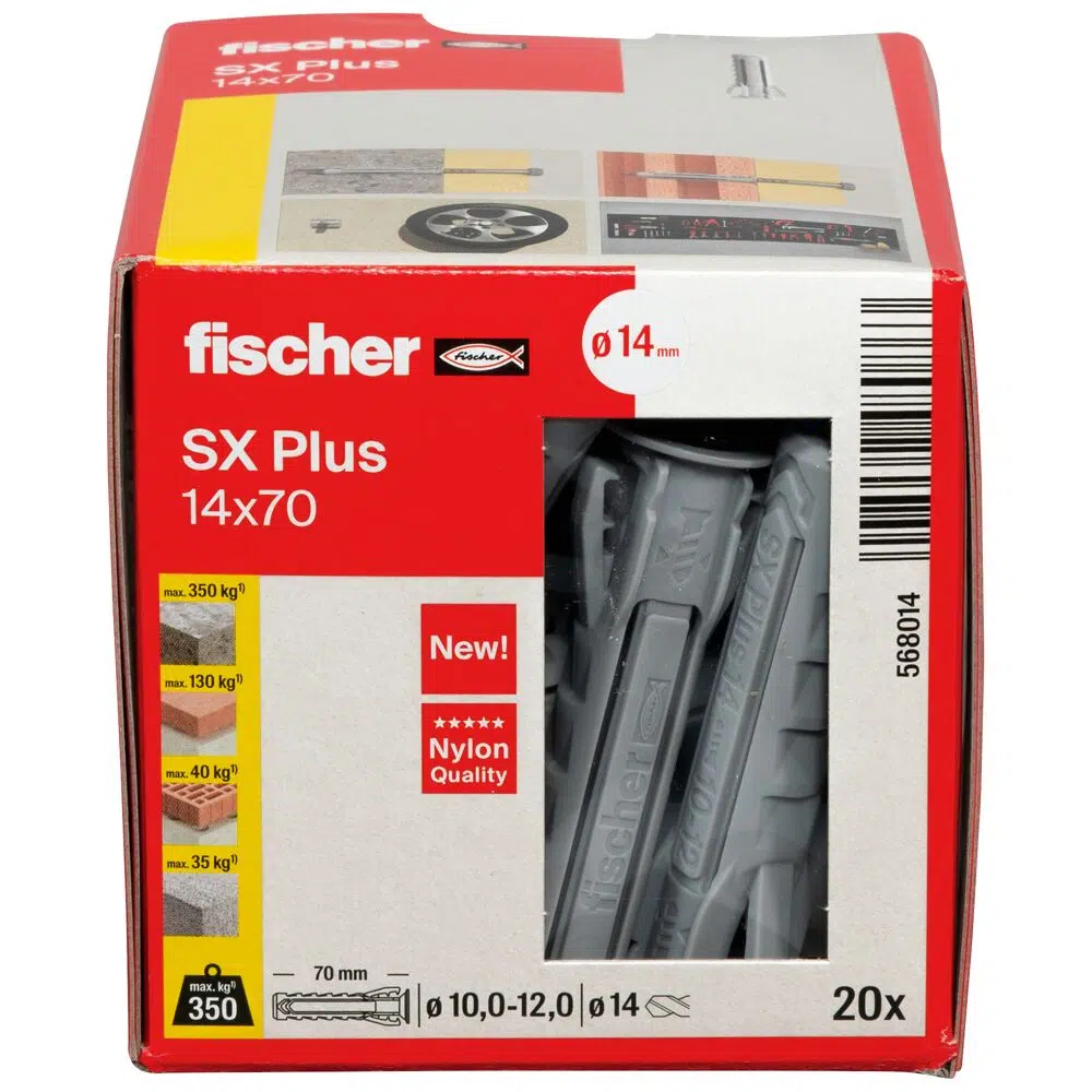fischer Spreizdübel SX Plus 14 x 70 – Bild 2