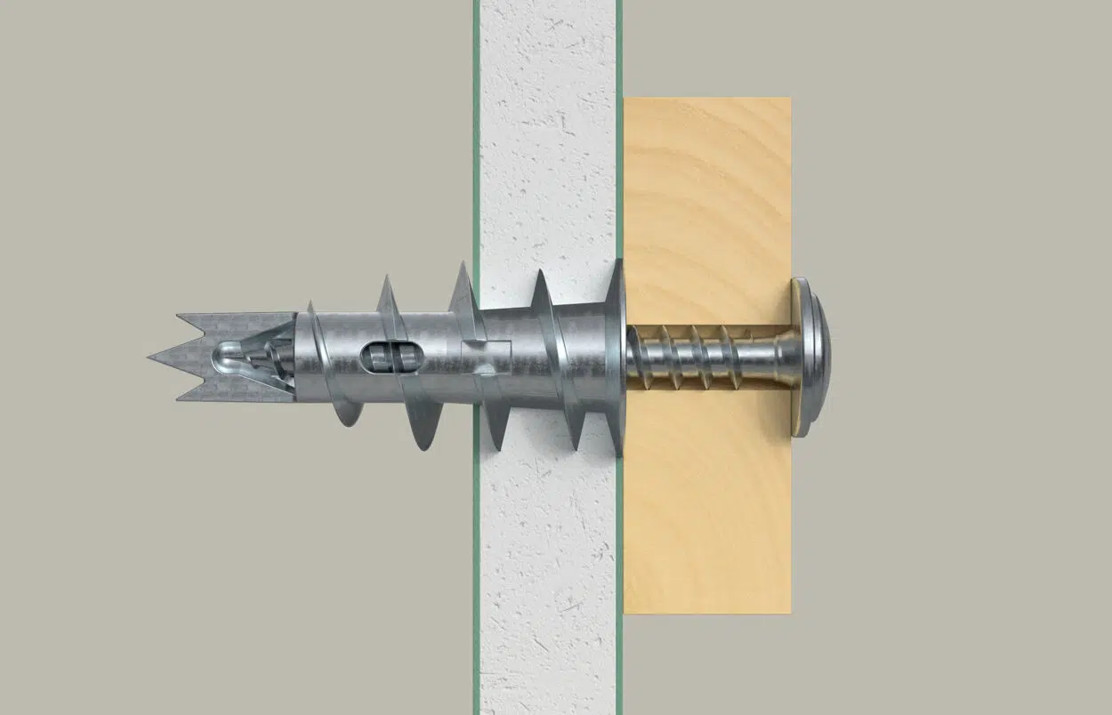 fischer Gipskartondübel Metall GKM 27 mit Schraube – Bild 2