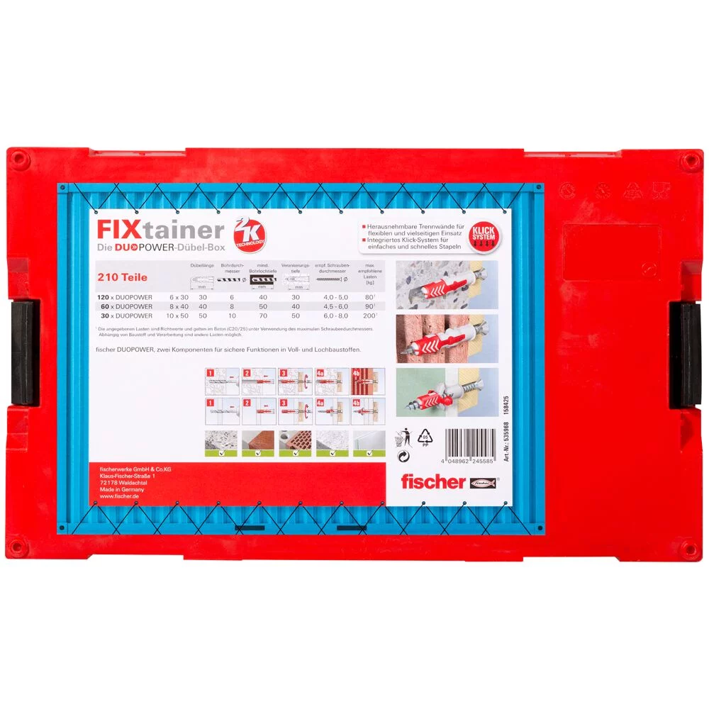 fischer FixTainer - DuoPower (210 Teile) – Bild 4