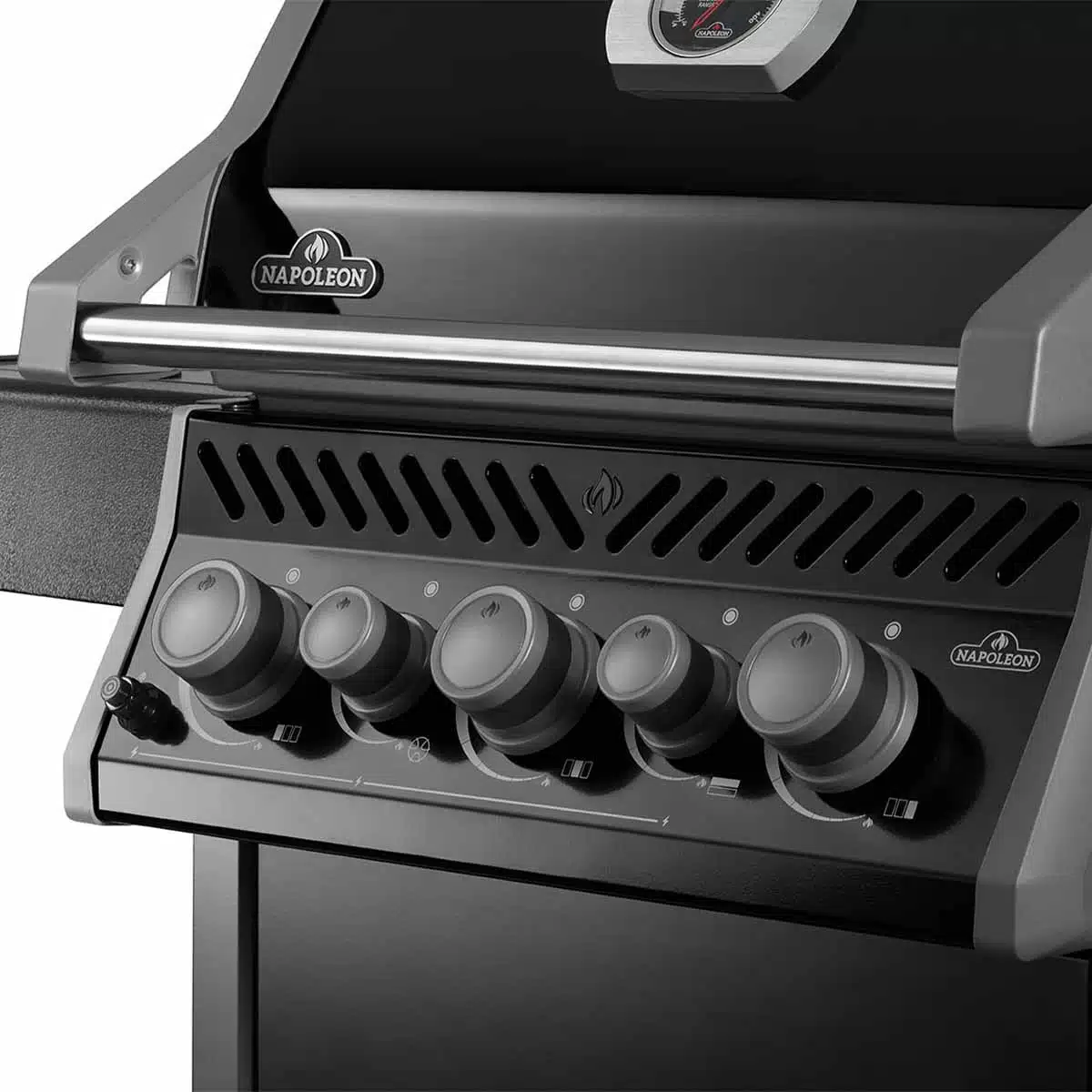 Napoleon Gasgrill Rogue RSB 425 mit mit Seiten und Heckbrenner inkl. Drehspieß – Bild 6