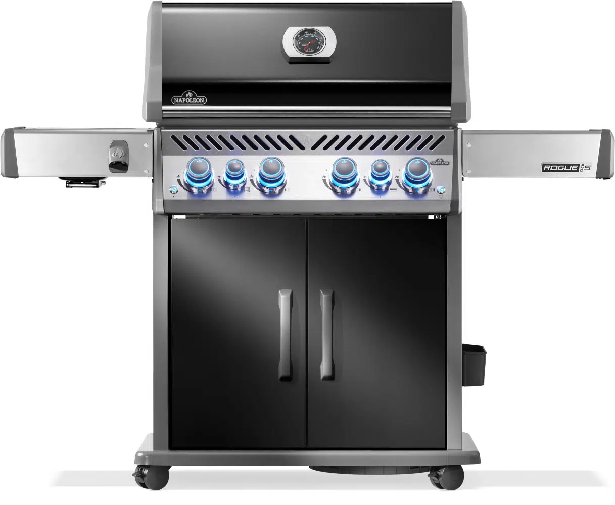 Napoleon Gasgrill Rogue PRO-S 525 mit Sizzlezone und Heckbrenner, Schwarz – Bild 2