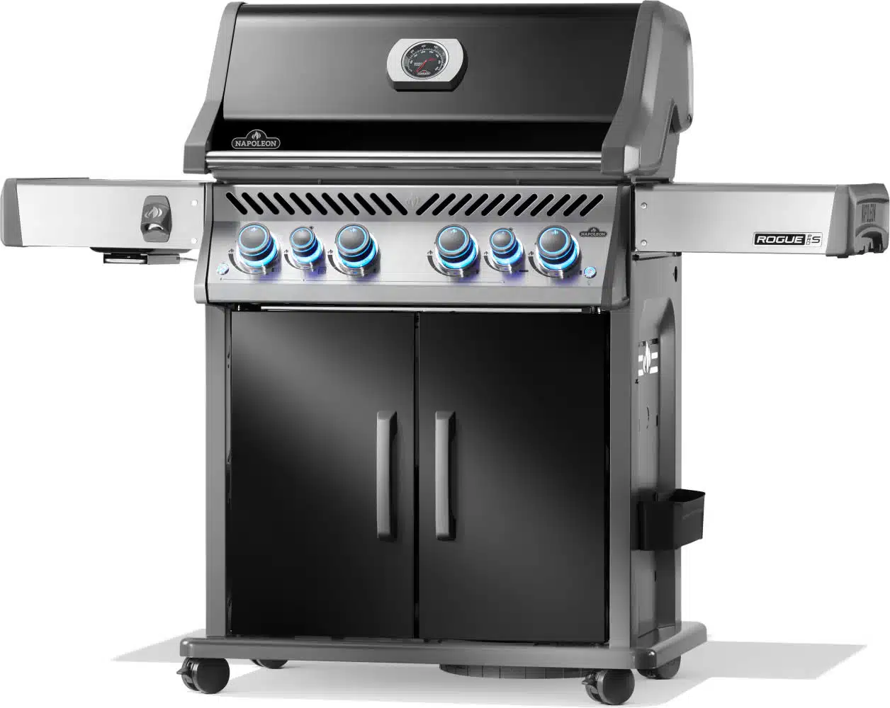Napoleon Gasgrill Rogue PRO-S 525 mit Sizzlezone und Heckbrenner, Schwarz – Bild 3