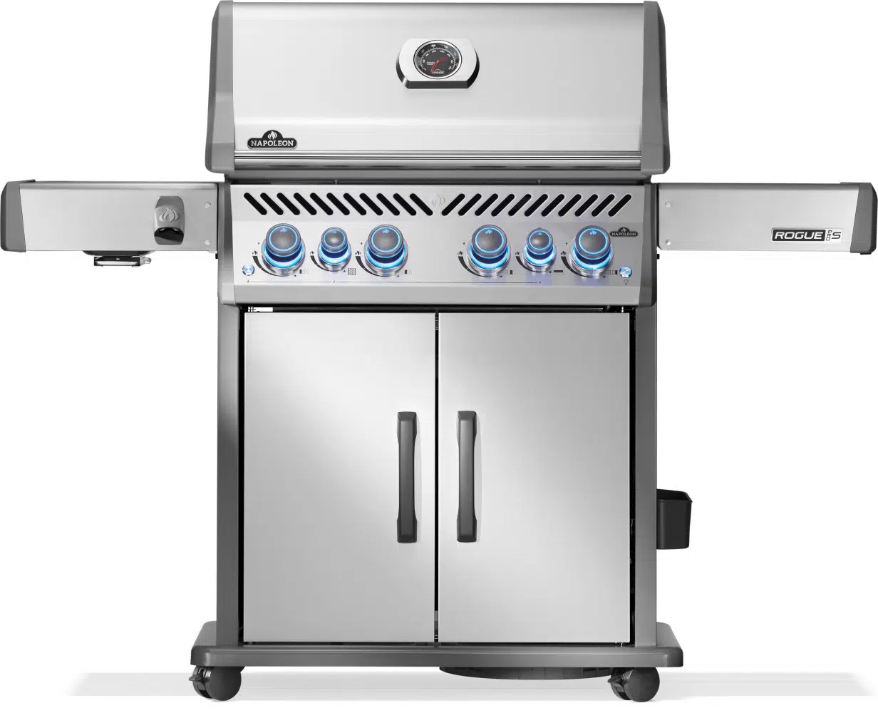 Napoleon Gasgrill Rogue PRO-S 525 mit Sizzlezone und Heckbrenner, Edelstahl – Bild 2