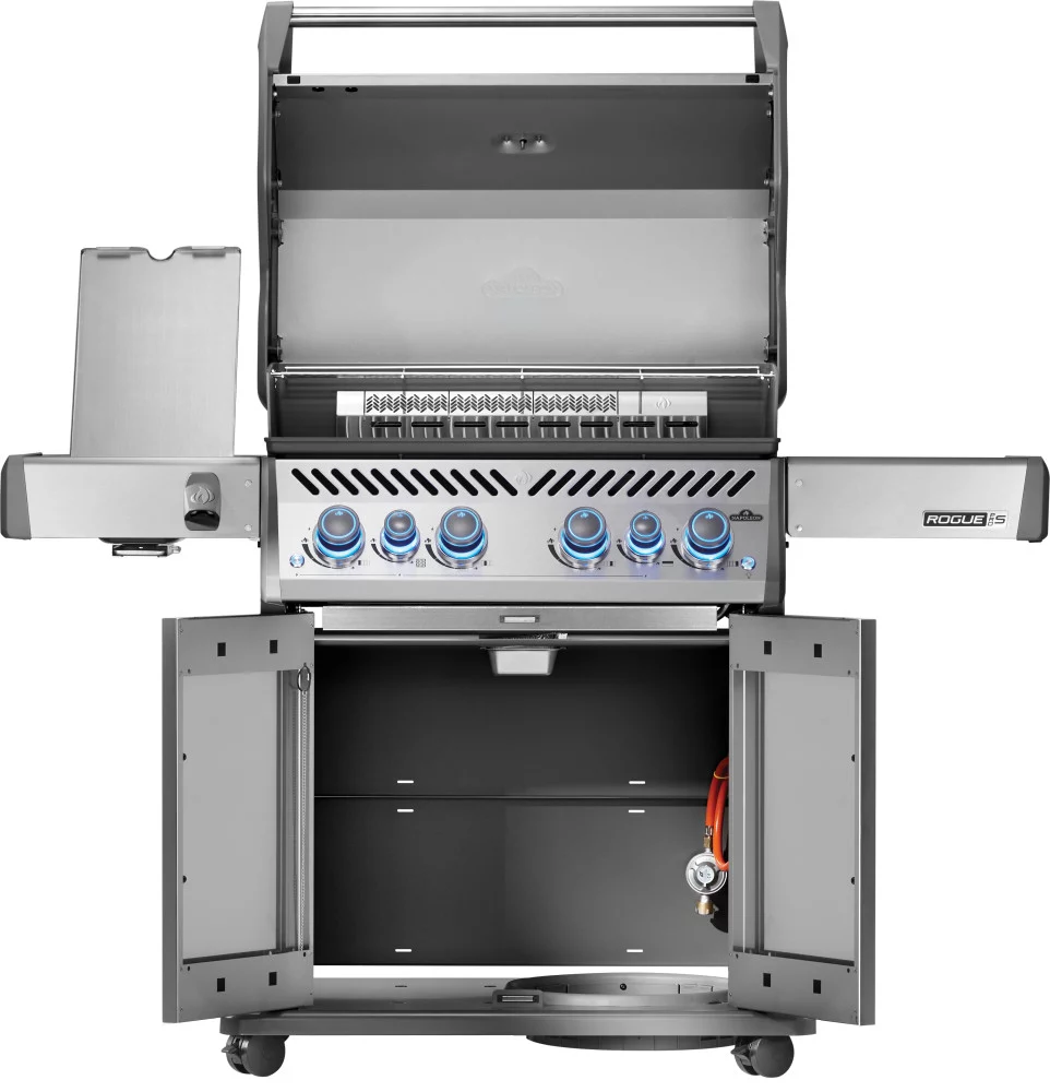 Napoleon Gasgrill Rogue PRO-S 525 mit Sizzlezone und Heckbrenner, Edelstahl – Bild 5