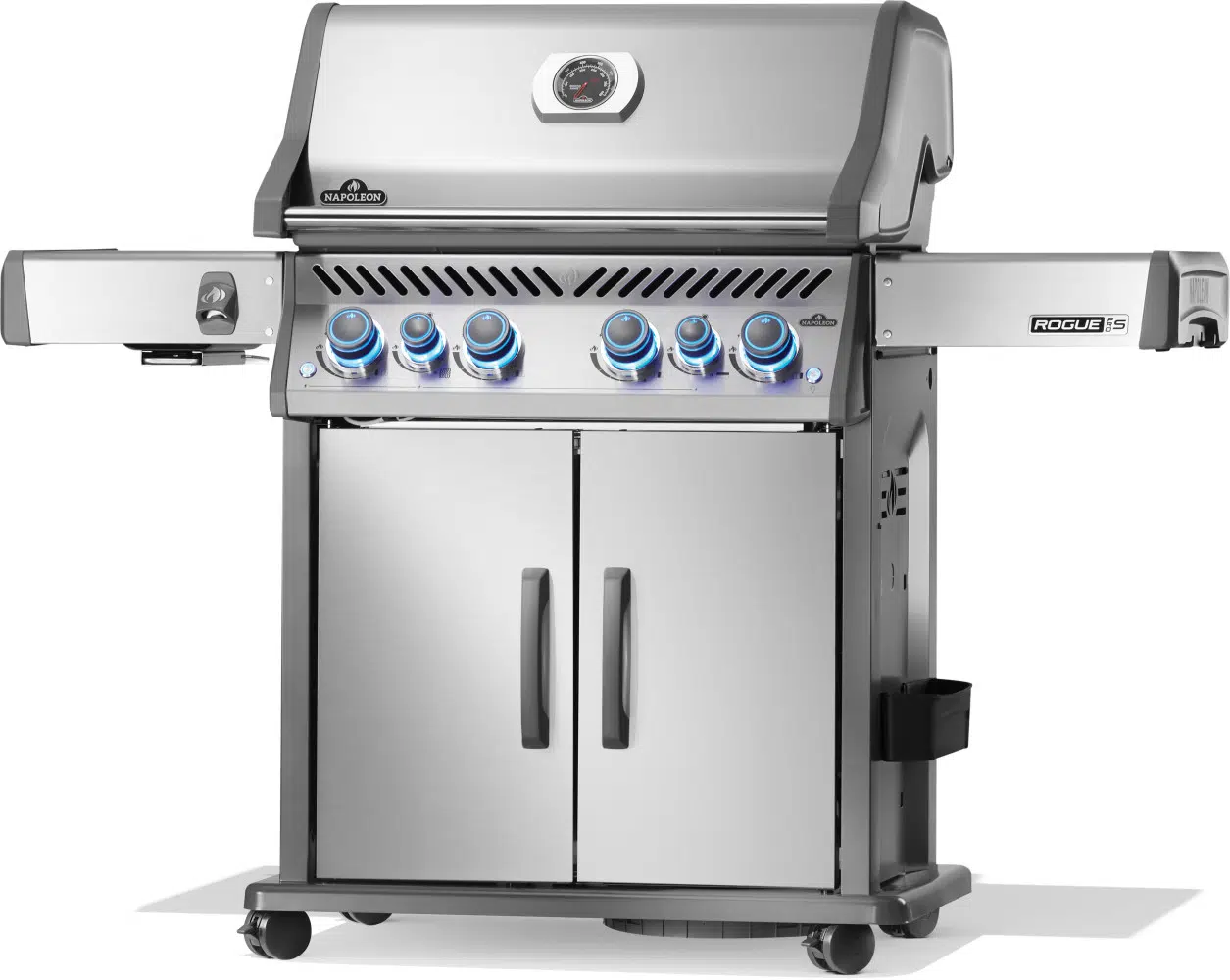 Napoleon Gasgrill Rogue PRO-S 525 mit Sizzlezone und Heckbrenner, Edelstahl – Bild 3