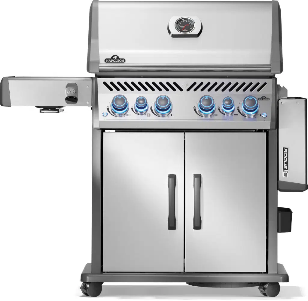 Napoleon Gasgrill Rogue PRO-S 525 mit Sizzlezone und Heckbrenner, Edelstahl – Bild 4