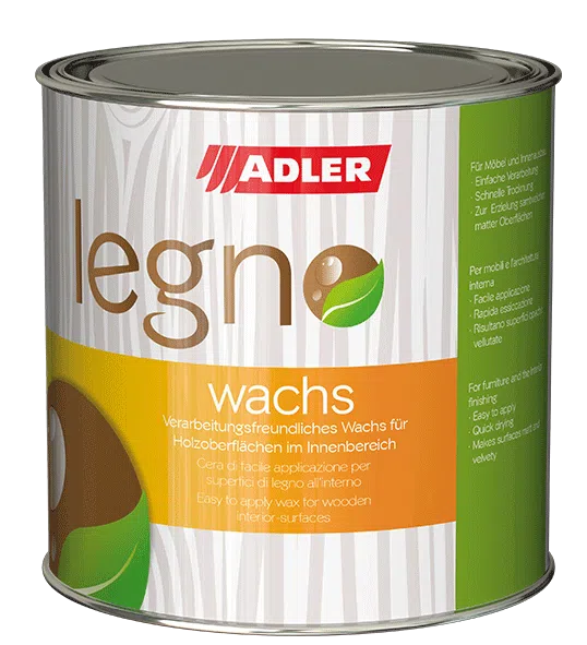 ADLER Legno-Wachs - Farbloses Holzwachs für innen 750ml