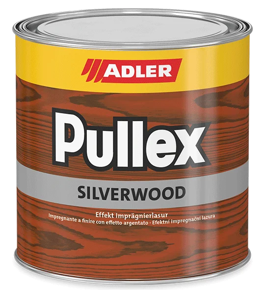 Adler Pullex Silverwood - Effekt Holzlasur für außen – Farblos, 750ml