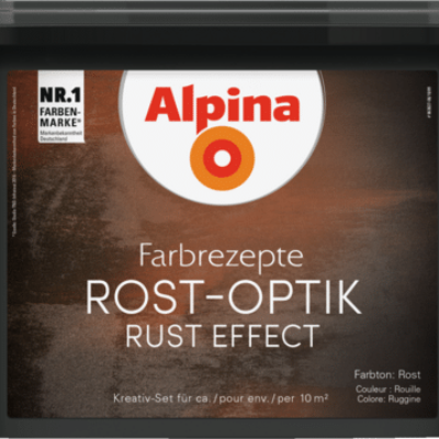 Alpina Effektfarbe Rost Optik Komplett-Set inkl. Alpina Bürste