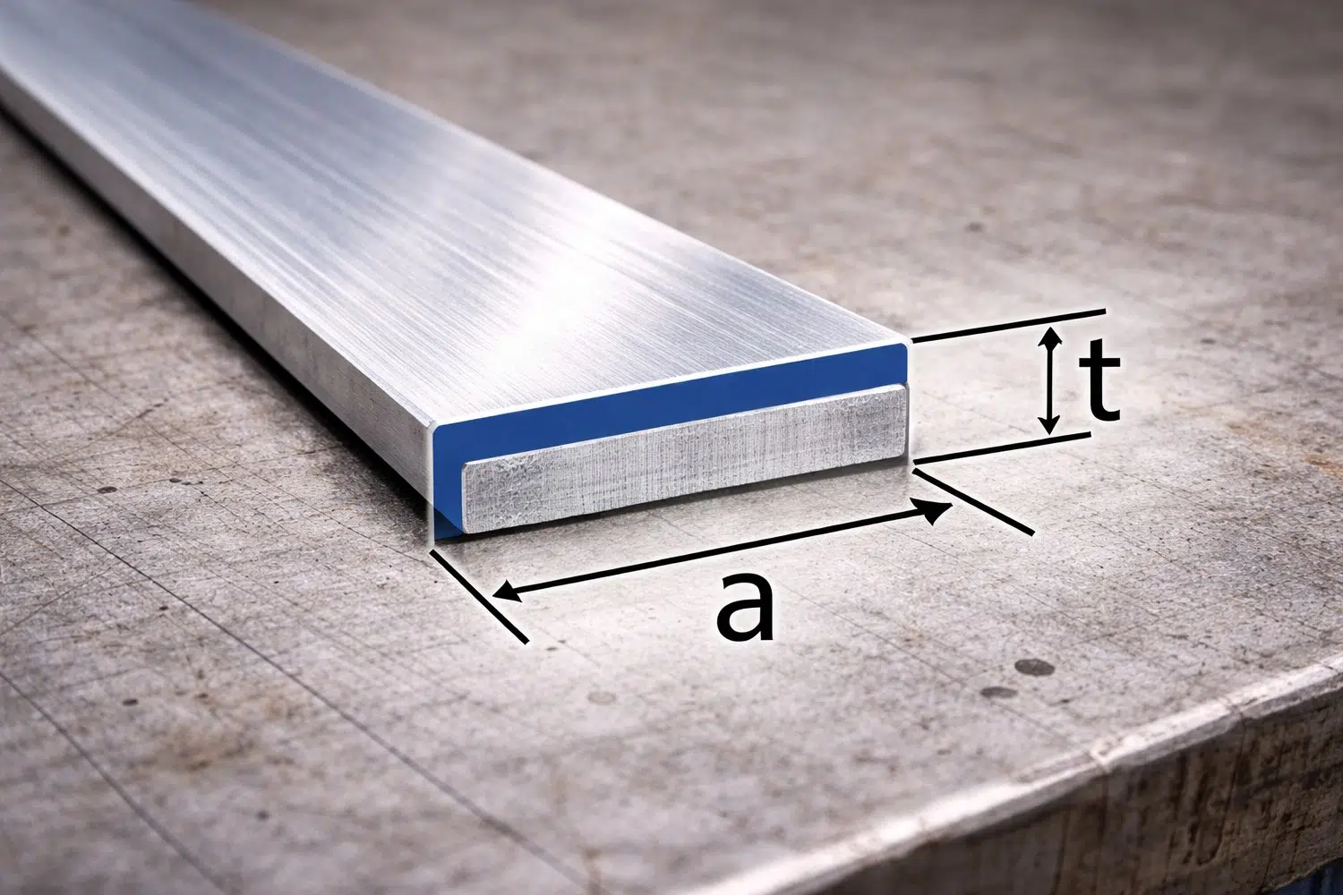Aluminium Flachstange 20x5mm – Bild 2