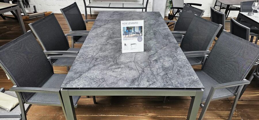 Stern Aktionsset New Levanto mit 6 Sesseln und Classic Tisch 200×100cm