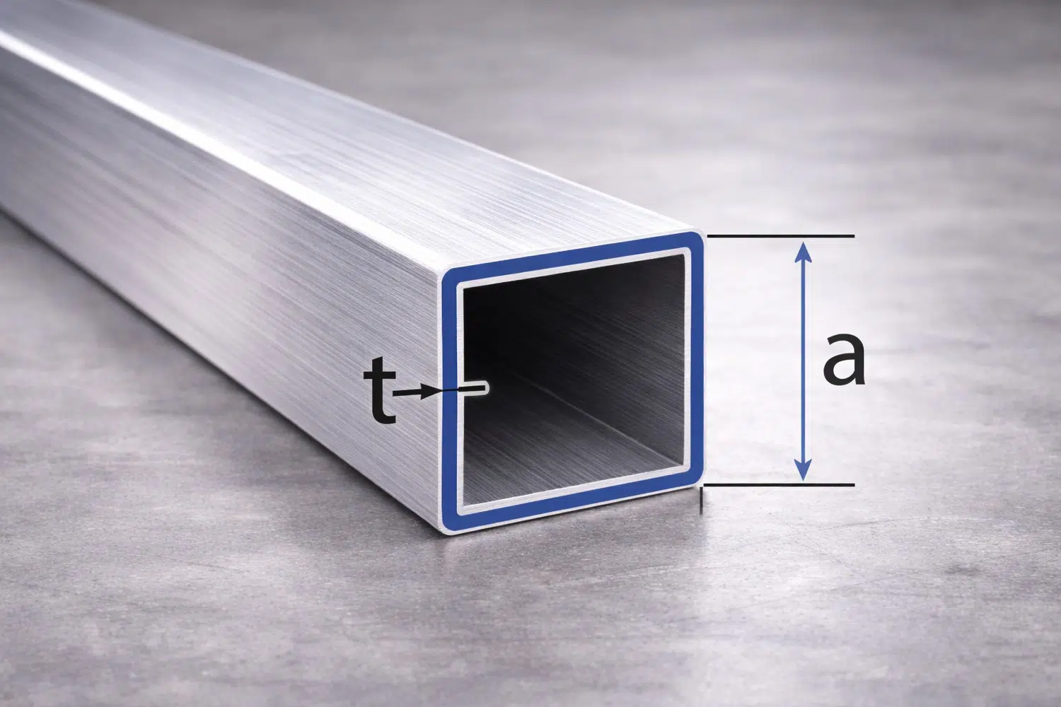 Aluminium Vierkantrohr 20x20x2mm – Bild 2