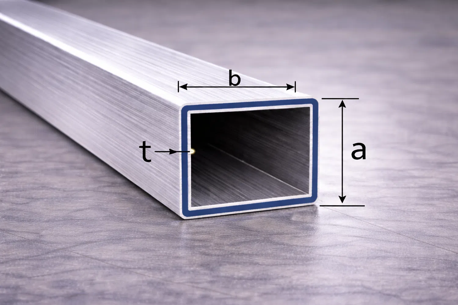 Aluminium Rechteckrohr 40x20x2,5mm – Bild 2