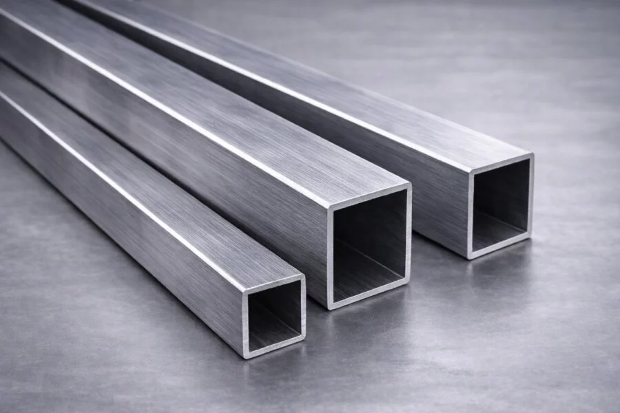 Edelstahl Vierkantrohr geschliffen 25x25x1,5mm