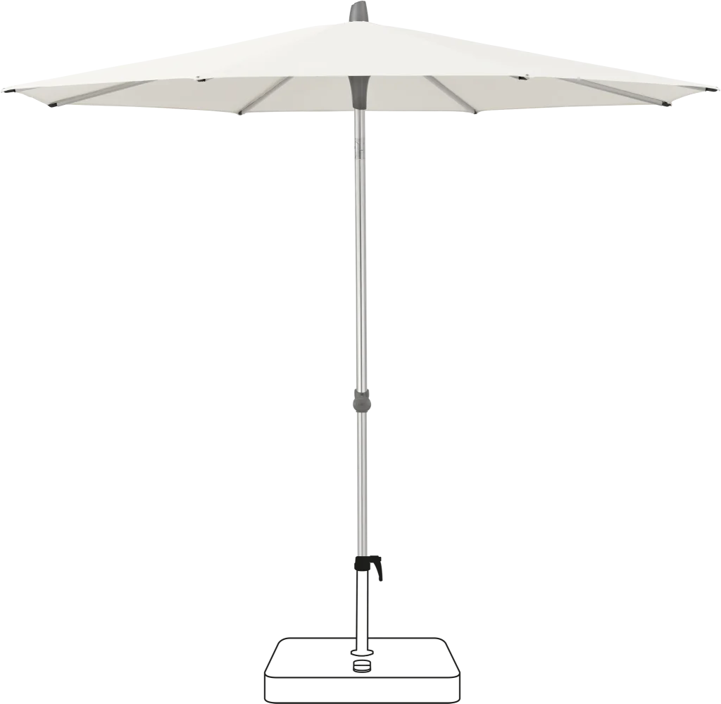 Glatz Sonnenschirm Alu-Smart Stoffklasse 4 in White 404