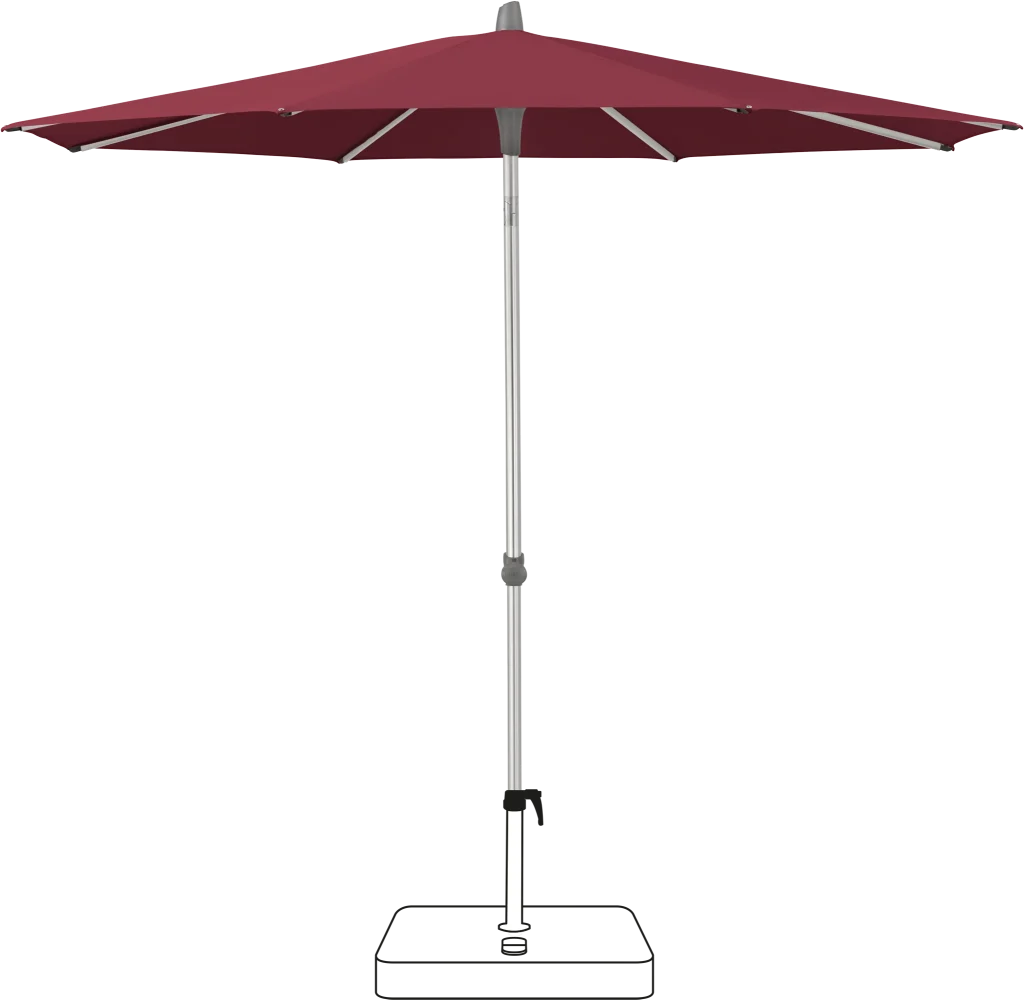 Glatz Sonnenschirm Alu-Smart Stoffklasse 4 in Wine 436