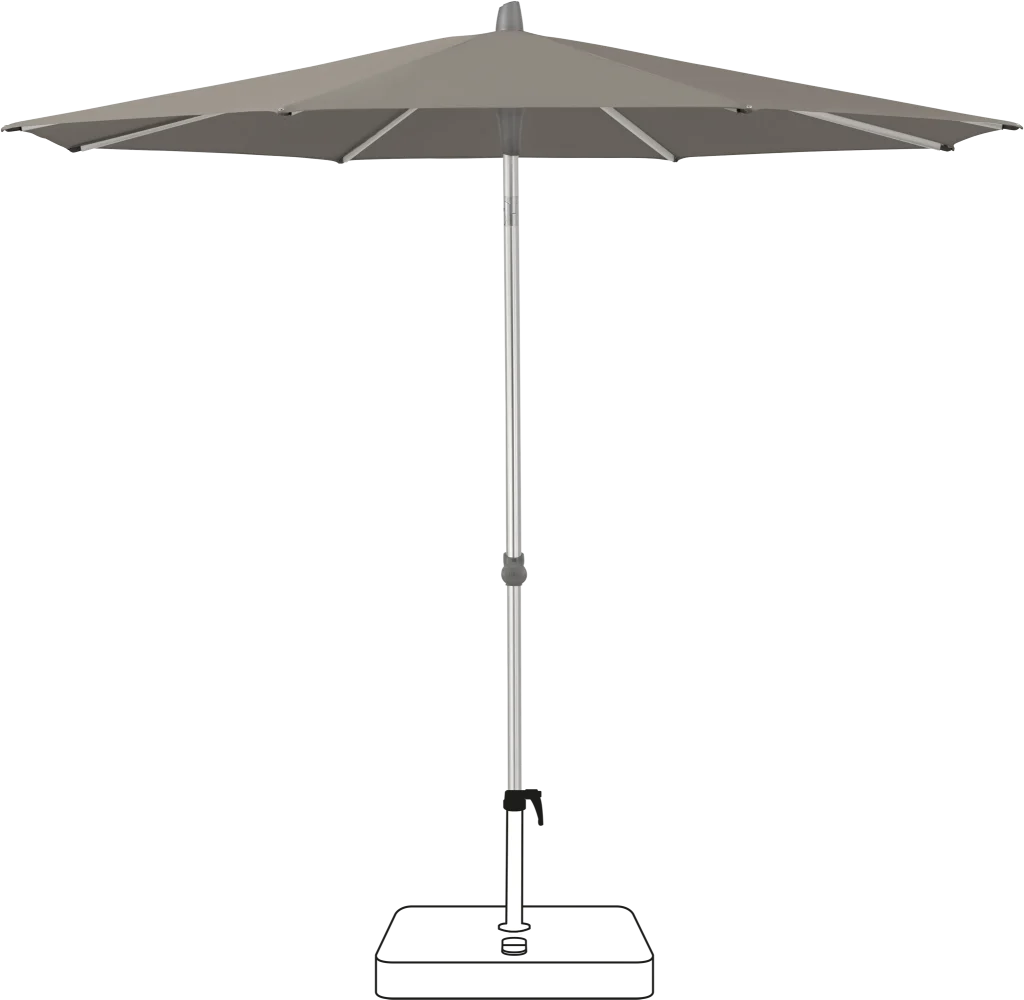 Glatz Sonnenschirm Alu-Smart Stoffklasse 4 in Taupe 461
