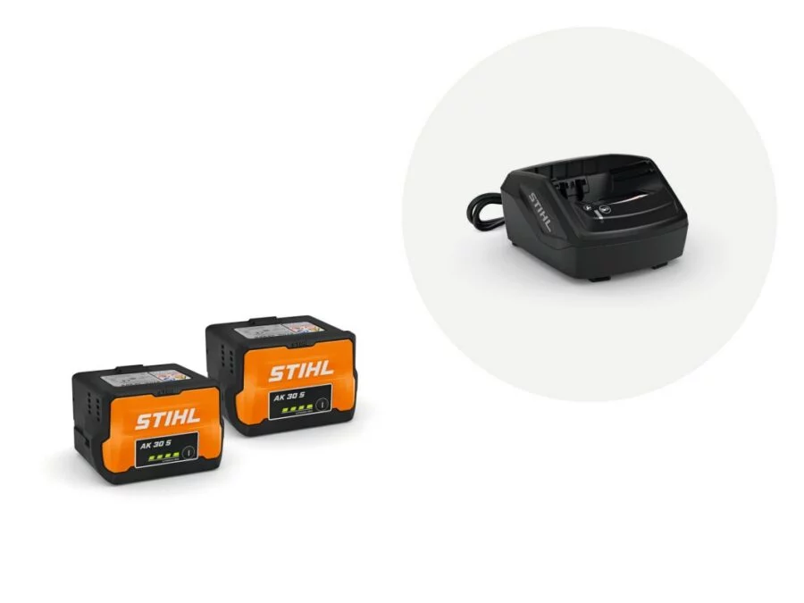 Stihl Starter Set mit 2 Akku AK 30S und Ladegerät AL101