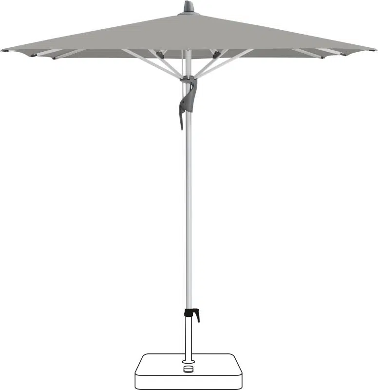 Glatz Sonnenschirm Fortino Riviera 300cm 420 Smoke
