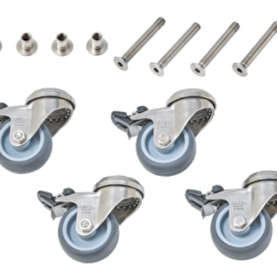 Glatz Rollen-Set zu Granitsockel Z 40/55/90 kg und M4 120 kg Edelstahl