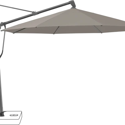 Glatz Ampelschirm Sombrano S+ Farbe 461 Taupe 300x300cm