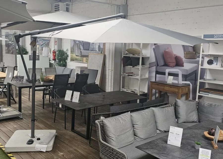 Glatz Ampelschirm Sunwing Casa 330cm Farbe 420 Smoke
