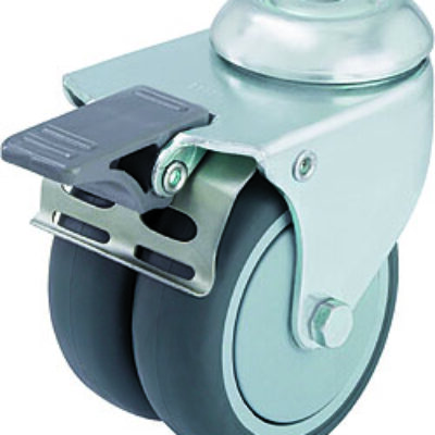 Glatz Rollen-Set 4 Stück zu Sockel M4 120 kg/180 kg Stahl verzinkt