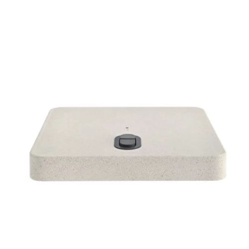Glatz Rollensockel Z 90kg 80x80x11cm Beton hell